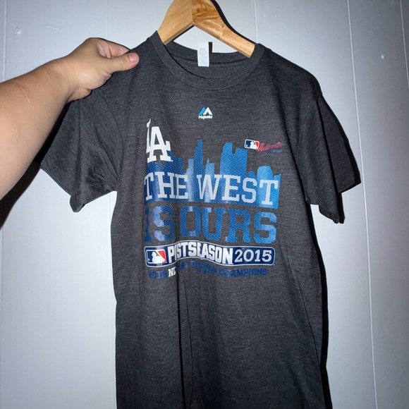 Other - Men Gray LA Dodgers Graphic T-Shirt 2015